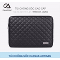 Túi chống sốc Macbook Laptop caro da sang chảnh
